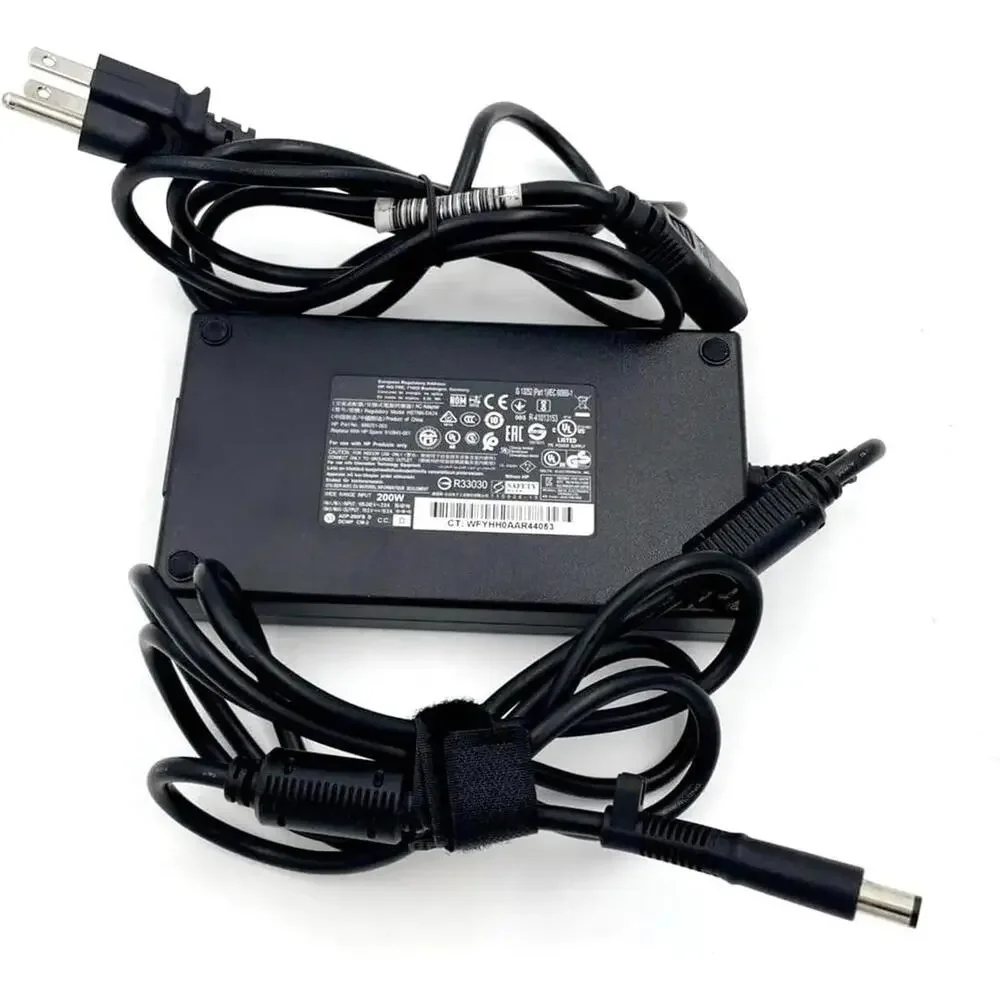 Genuine 200W AC/DC Adapter Compatible with HP EliteDisplay S340c 34-inch Curved